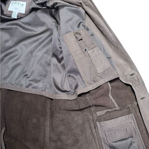 Orvis Vintage Bandera Leather Jacket 46T - Picture 5 of 9